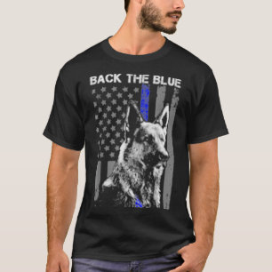 Camiseta Bandera Azul Delgada De La Línea Azul K9 Shephe Al
