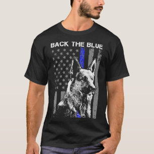 Camiseta Bandera Azul Delgada De La Línea Azul K9 Shephe Al