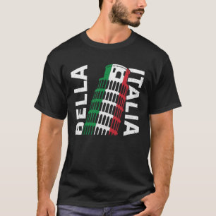 Camiseta Bandera azul italiana Chica italiano Italia Roma 1
