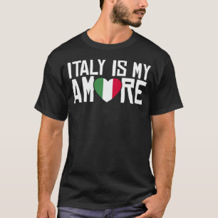Camiseta Bandera azul italiana Chica italiano Italia Roma 3