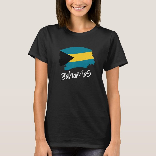 Camiseta Bandera bahameña Bahamas   (Anverso)