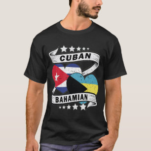 Camiseta Bandera Bahameña Y Cubana