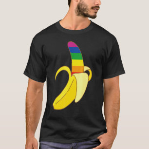 Camiseta Bandera Banana Lgbt Bandera Cute Apoya El Bisexual