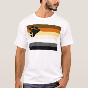 Camiseta Bandera básica del orgullo del oso