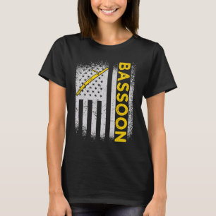 Camiseta Bandera Bassoonista de Estados Unidos Bassoon