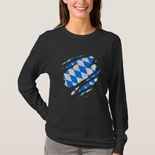 Camiseta Bandera bávara Munich Alemania Europa Alemania Bay