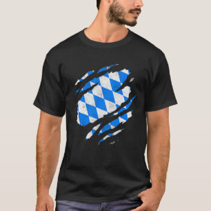 Camiseta Bandera bávara Munich Alemania Europa Alemania Bay