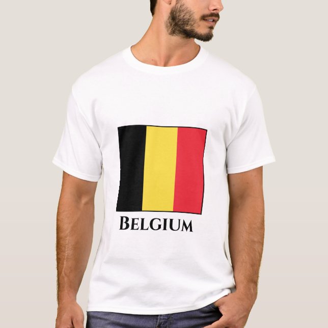 Camiseta Bandera belga (Anverso)
