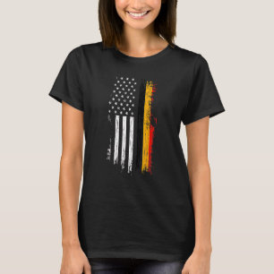 Camiseta Bandera Belga Americana Orgullo Bélgica Usa Tees