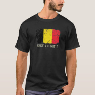 Camiseta Bandera belga coordina a los hombres Heritag belga