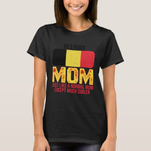 Camiseta Bandera belga de la madre belga ventilado para el
