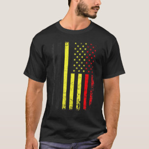 Camiseta Bandera belga estadounidense Bélgica América Orgul