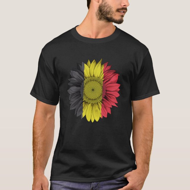 Camiseta Bandera belga giratoria belga raíz patriota orgull (Anverso)