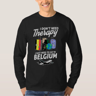 Camiseta Bandera belga I Bandera belga I Vacaciones Bélgica