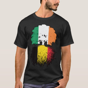 Camiseta Bandera belga irlandesa de árbol