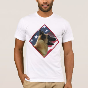 Camiseta Bandera belga malinois; Malinois 4 de julio, Estad