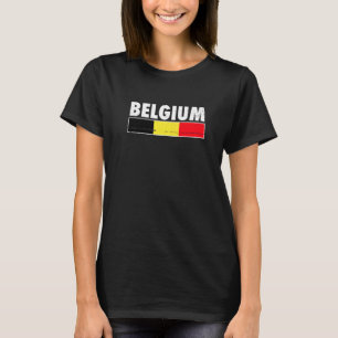 Camiseta Bandera belga orgullosa de Bélgica  1