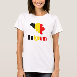 Camiseta Bandera belga patriótica