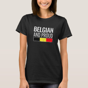 Camiseta Bandera belga y orgullosa