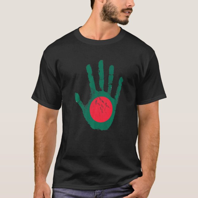 Camiseta Bandera bengalí bangladesí bangladesí de Banglades (Anverso)
