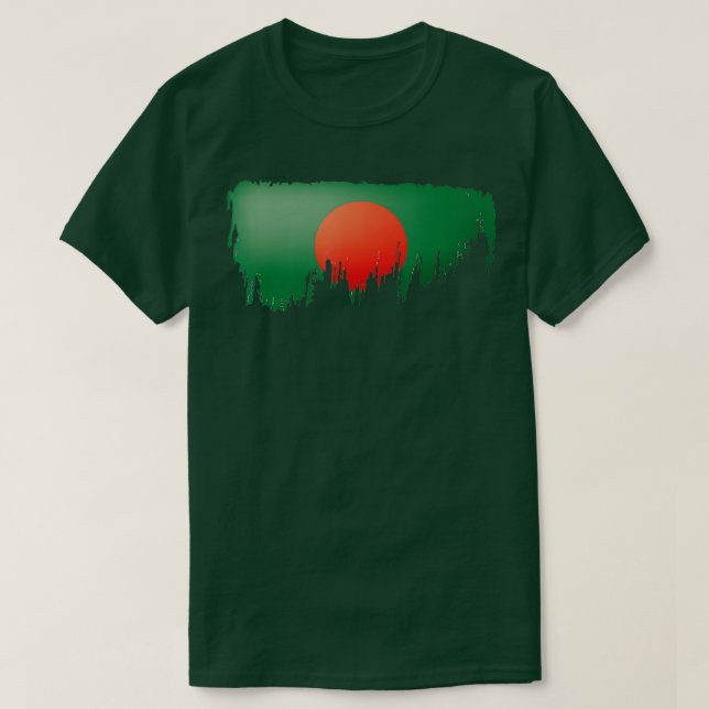 Camiseta Bandera bengalí Regalo de los días de independenci (Diseño del anverso)