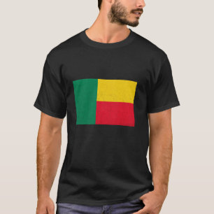 Camiseta Bandera Beninesa Garra Raíces Beninesas Orgullo Be