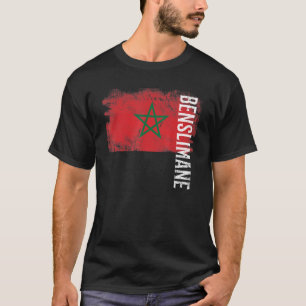 Camiseta Bandera Benslimane De Marruecos Para Los Marroquíe
