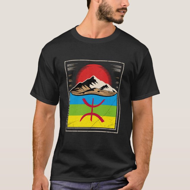 Camiseta Bandera bereber kabilia amázig (Anverso)