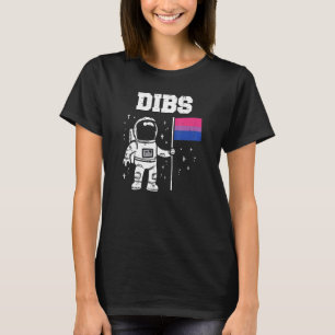 Camiseta Bandera bisexual astronauta Bi Orde Espacio Lgbtq