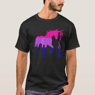Camiseta Bandera Bisexual Bicornio Unicorn Lgbtq Bisexual A