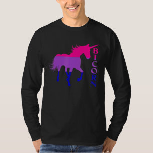 Camiseta Bandera Bisexual Bicornio Unicornio Lgbtq Concienc