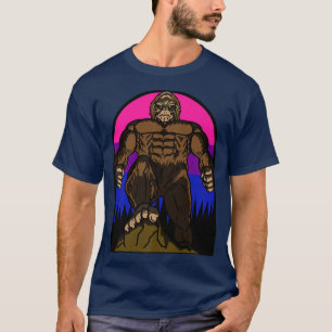 Camiseta Bandera Bisexual Bigfoot LGBT-Q Retro Sutil Orgull
