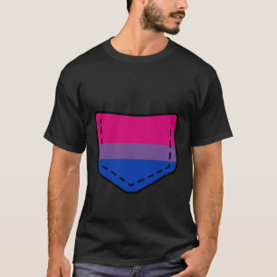 Camiseta Bandera bisexual Chest Pocket Guay Bisexuality Fla
