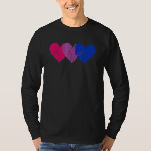 Camiseta Bandera Bisexual Corazón Amor Lgbt Bi Orgullo