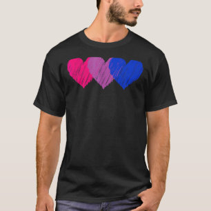 Camiseta Bandera Bisexual Corazón Amor Lgbt Bi Orgullo