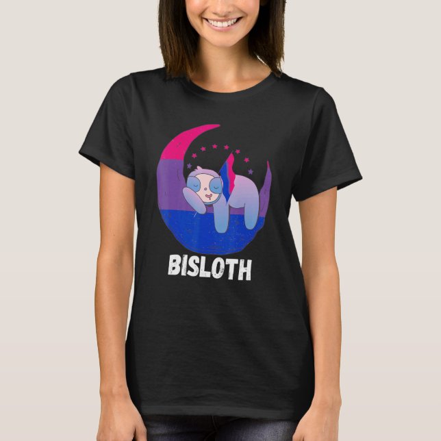 Camiseta Bandera bisexual de la luna del orgullo gay Bisexu (Anverso)