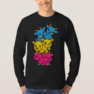 Camiseta Bandera Bisexual Del Gótico De Cabra Lgbt