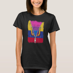Camiseta Bandera Bisexual Ecuatoriana Zip Orgullo Lgbt Ecua