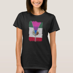 Camiseta Bandera Bisexual Mexicana Zip Orgullo Lgbt Mexican