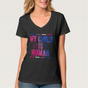 Camiseta Bandera Bisexual Mi Hijo Es Humano Orgulloso Bisex