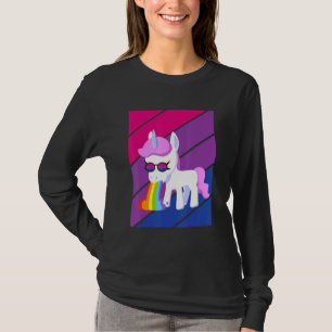 Camiseta Bandera Bisexual Orgullo Unicornio LGBTQ Orgulloso