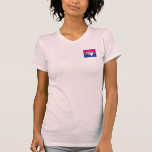 CAMISETA BANDERA BISEXUAL ORIGINAL CON SÍMBOLO