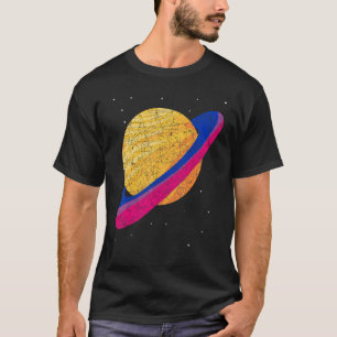 Camiseta Bandera Bisexual Queer Saturno Bi Orgullo Lgbt Bis