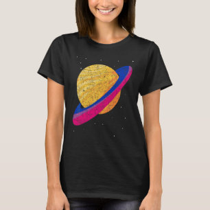 Camiseta Bandera Bisexual Queer Saturno Bi Orgullo Lgbt Bis