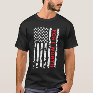 Camiseta Bandera Blanca Negra De Los Ee.Uu.