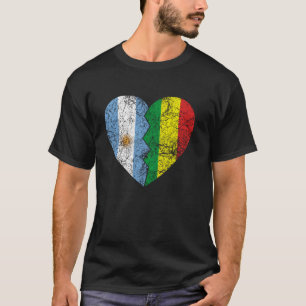 Camiseta Bandera Boliviana Argentina Corazón Argentina Bol