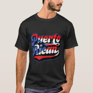 Camiseta Bandera boricua de Puerto Rico masculina hispana