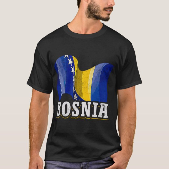 Camiseta Bandera bosnia de Bosnia (Anverso)