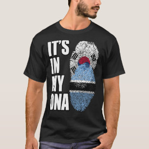 Camiseta Bandera Botsuana Y Surcoreana Del Patrimonio De AD