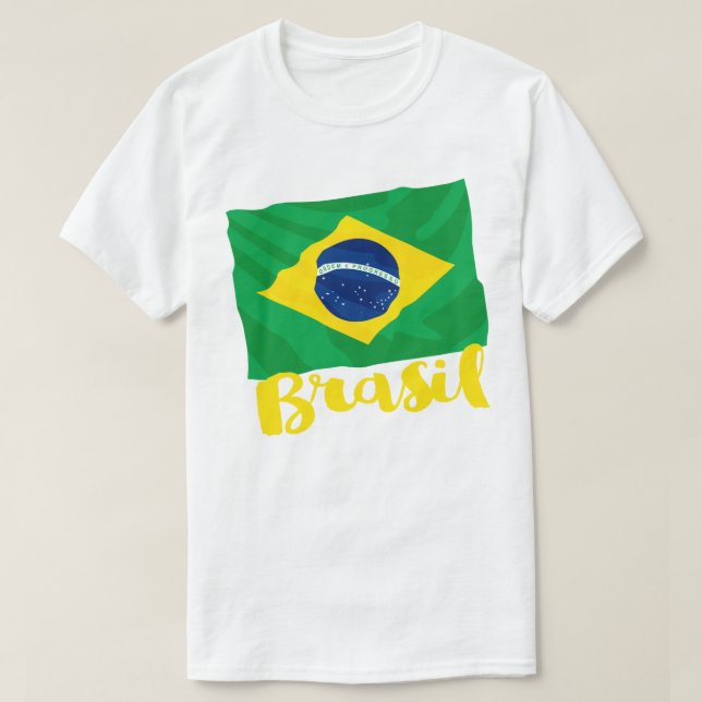 Camiseta Bandera Brasil (Diseño del anverso)